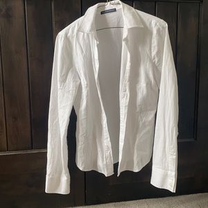 mille stripped button down